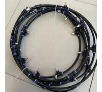 PRIMEGA Brumisateur Exterieur, Brumisateurs de Terrasse par Pulvérisation Système de brumisation extérieur Jardin Refroidissement 20 mètres de Tuyau et 20 Buses métalliques