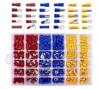 PRIMEGA Cosses Electriques pour Voiture, 480 Cosse a Sertir Incluent Bague Bullet Spade Butt Splice