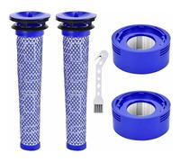 PRIMEGA Filtres de Rechange pour Aspirateur Dyson V7, V8 Animal Absolute Motorhead, 2 Post-filtres HEPA et 2 pré-filtres, remplacez Les pièces 965661-01 et 967478-01
