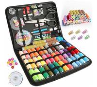PRIMEGA Kit de Couture Portable Ensemble de boîtes à Coudre multifonctionnelles domestiques Noir Grand