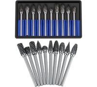 PRIMEGA La Lime rotative en carbure de tête de meulage en Acier au tungstène (Bote Bleue à Double Sable 3x6) Convient à la Salle à Outils