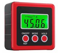 PRIMEGA Mini inclinomètre numérique électronique en Alliage d'aluminium avec Instrument de Mesure d'angle magnétique Rouge