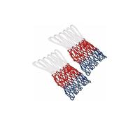 PRIMEGA Polypropylène Bold 3 Couleurs Basketball Net Blanc Rouge Bleu 3 Couleurs 13 Crochets 2pcs
