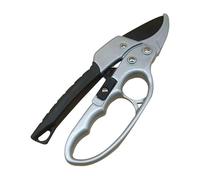 PRIMEGA Sécateur à Crémaillère 20 CM - Lame en Titanium - Corps en Aluminium