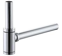 PRIMEGA Siphon Salle de Bain Installer Siphon Tubulaire Siphon Coupe Siphon, piège à odeurs, Alliage de Zinc
