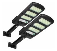 PRIMEGA Solaire extérieur lumière Jardin Corps Humain Induction lampadaire télécommande Deux Pack