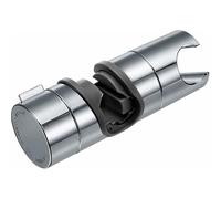 PRIMEGA Support de glissière de Douche à Bouton Droit pour Tuyau Rond de 18 à 25 mm
