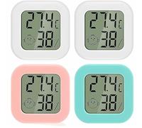 PRIMEGA Thermohygromètre numérique Mini thermomètre avec Visage Souriant