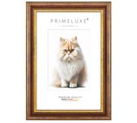 PrimeLuxe Baroque Cadres photo sur mesure 60 x 85 cm en Rouge Or | Taille sélectionnable | Verre acrylique incassable | Cadre pour affiches | Puzzle | Collage | EC047