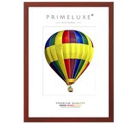 PrimeLuxe Cadre photo en bois 17 x 22 cm (Dimension de l'image) en Rouge-essuyé | Couleur et taille sélectionnables | pour affiches | Puzzle | collage de photos