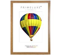 PrimeLuxe Cadre photo en bois 35 x 35 cm (Dimension de l'image) carré in Chêne rustique | Couleur et taille sélectionnables | pour affiches | Puzzle | collage de photos