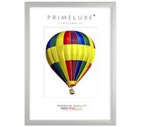 PrimeLuxe Cadre photo en bois 40 x 53 cm (Dimension de l'image) en Argenté-mat | Couleur et taille sélectionnables | pour affiches | Puzzle | collage de photos