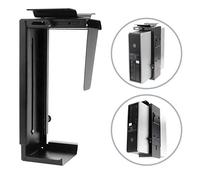 PRIMEMATIK AC65-0002-VCES Support d’unité Centrale d’Ordinateur sous Table ou Fixation Murale réglable Noir 88-203 mm