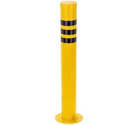 PrimeMatik - Bollard d’acier cloué avec base amovible 89x750mm