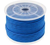 PrimeMatik - Corde tressée à Fils Multiples PP 100 m x 6 mm Bleue