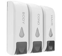 PrimeMatik - Distributeur de Savon de Douche pour Mur. 3 x réservoir remplissable