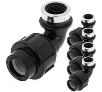 PrimeMatik - Lot de 5 unités de raccord fileté Femelle coudé polyéthylène 20 mm x 1/2“ pour système d'irrigation