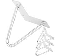 PrimeMatik - Pieds de Table pour Meubles et Bureau en chromé 2 tiges 15 cm 4-Pack
