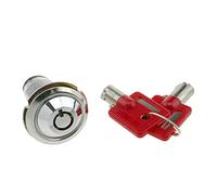 PrimeMatik - Serrure à came batteuse barillet 27mm x M18 avec clé tubulaire avec interrupteur