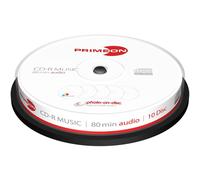 Primeon 2761111 CD-R Audio vierge 10 pc(s) tour imprimable
