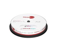 PRIM 2761317 - BD-R DL 50 Go 8x, boîte circulaire de 10 pièces, résistants à l'