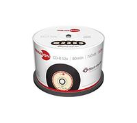 PRIMEON CD-R 80Min/700MB/52x Boîte de gâteau(50 Disque), 2761108 ((50 Disque) noir-vinyl-disque Surface)