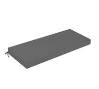 PRIMEPATIO Coussin d'extérieur en mousse confortable, imperméable, pour balancelle hollywoodienne avec rubans, rembourrage épais, pour meubles de jardin, 100 x 40 cm, gris