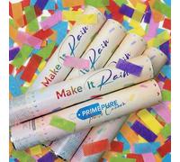 PrimePure Canons à Confettis - Biodégradables Poppers à Confettis avec Rectangles Multicolores - Lot de 6 - Idéal pour Mariages, Fêtes, Anniversaires et Événements Festifs