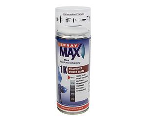 Primer Filler Apprêt Sous-Couche 1K SprayMax - Bombe Aérosol Spray Apprêt Monocomposant Auto Moto - Blanc - 400 ml - Ref. 680271