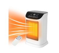 Primevolve Radiateur Soufflant à économie d'énergie-1800W PTC Radiateur Electrique Céramique avec 70°Oscillation, Minuterie 12H, Télécommande, 4 Modes, Protection Contre la Surchauffe et Basculement