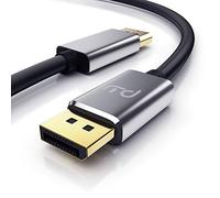 Primewire - 1m Câble DisplayPort 1.4 8k, DP 1.4 vers DP 1.4 7680 x 4320 @ 60 Hz 3840 x 2160 @ 120 Hz, 1920 x 1200 @ 240 Hz, Bande passante Jusqu‘à 32,4 Gbit/s, HBR3, DSC 1.2, HDR 10 Noir