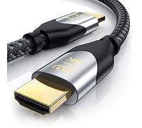 Primewire - 1m Câble HDMI 2.1 8K 4k 1 mètre, 8k @ 30Hz @ 120Hz DSC, 4k @144Hz @240Hz DSC, UHD II, HDMI 2.1 2.0a 2.0b 1 m, 3D, PS5, PS4, Haut débit Ethernet, VRR, Dynamic HDR 10+, eARC, DolbyVision