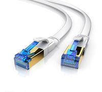 Primewire 2m Câble Ethernet plat Cat 8 40Gbits Câble réseau Cat8 Haut débit 40Gbps 2 mètres Câble de Patch 2Ghz U FTP PIMF RJ45 Compatible Cat 5 6 7