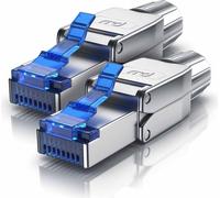 Primewire 2x connecteur réseau CAT 8 RJ45 mâle, sans outil, câble LAN Gigabit Ethernet, 40 Gbit/s