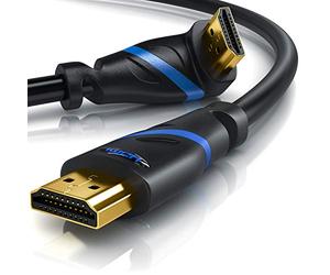 Primewire - Câble HDMI 2.1 de 3m coudé 90°- 8k @30Hz - @120Hz DSC - 4k @144Hz - @240Hz DSC UHD II - Compatible avec HDMI 2.0a et 2.0b - 3D -rafraichissement VRR -DynamicHDR 10+ - eARC- DolbyVision