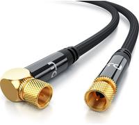Primewire Câble satellite HDTV coudé avec braiding - 135Db - 75 Ohm - gaine en tissu - 10 m