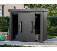 PRIMEYARD 135 x 55 cm Armoire de jardin S, anthracite - (GFPV00922)