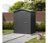 PRIMEYARD 150 x 120 cm Abri de jardin, gris métallique - (GFPV00977)