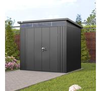 PRIMEYARD 210 x 180 cm Abri de jardin, gris métallique - (GFPV00974)