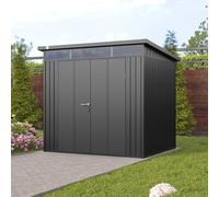 PRIMEYARD 210 x 180 cm Abri de jardin, gris métallique - (GFPV00974)