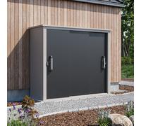 PRIMEYARD 210 x 78 cm Armoire de jardin XL, aluminium blanc - (GFPV01163)