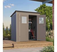PRIMEYARD Abri de jardin en plastique 176 x 145 cm, anthracite - (GFPV01167)