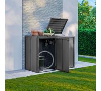 PRIMEYARD Cache-poubelle 168 x 84 cm, anthracite - (GFPV01102)