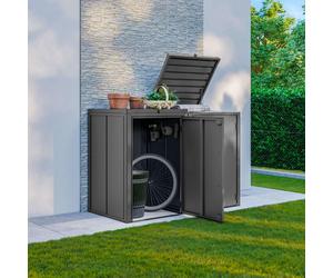PRIMEYARD Cache-poubelle 168 x 84 cm, anthracite - (GFPV01102)