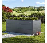 PRIMEYARD Design 100 x 200 x 78 cm Carré potager surélevé, acier, anthracite - (GFPV00957)