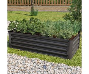 PRIMEYARD Eco 120 x 60 x 35 cm Carré potager surélevé, acier, anthracite - (GFPV00808)