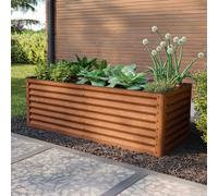 PRIMEYARD Eco 180 x 75 x 60 cm Carré potager surélevé, acier corten, aspect rouille - (GFPV00969)