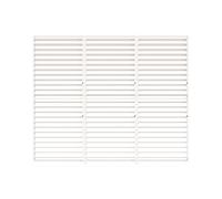 PRIMEYARD Persiennes 3 pièces en Aluminium - Panneau réglable en Blanc pour Pergola Deluxe