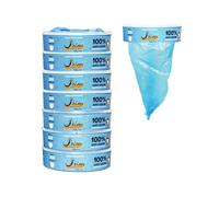 PRIMI - 8 recharges parfumées - compatibles avec mangeoire porcelet porcelet Foppapedretti, AngelCare, LitterLocker I - II et Desing - Recharge capacité jusqu'à 320 couches - Nouvelle couleur Azurro