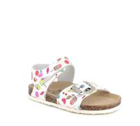 Primigi Garçon Fille Birky Sandale Plate, Blanc Multicolore, 25 EU